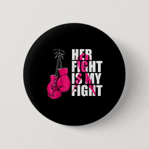 Breast Cancer Awareness Husband Support Squad 6 Cm Round Badge