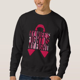 Breast Cancer Awareness Husband Wife Fight Support Sweatshirt
