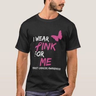 Breast Cancer Awareness I Wear K For Me Ribbon T-Shirt