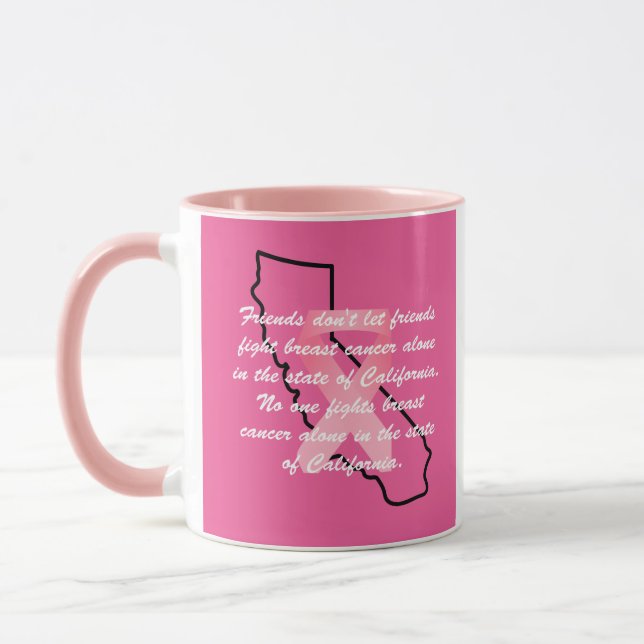 Breast Cancer Awareness in California  Mug (Left)