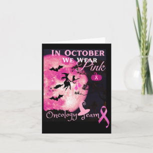 Breast Cancer Awareness. In October We Wear Pink.  Card