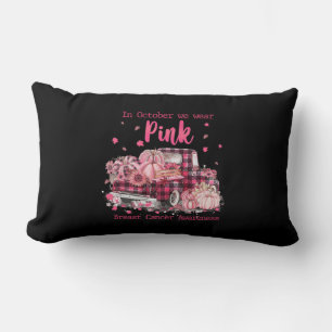 Breast Cancer Awareness In October We Wear Pink Ri Lumbar Cushion