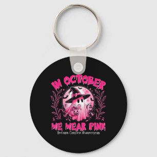 Breast Cancer Awareness In October Wear nk Ghost Key Ring