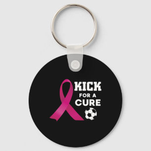 Breast Cancer Awareness Kick For A Cure Soccer Key Ring