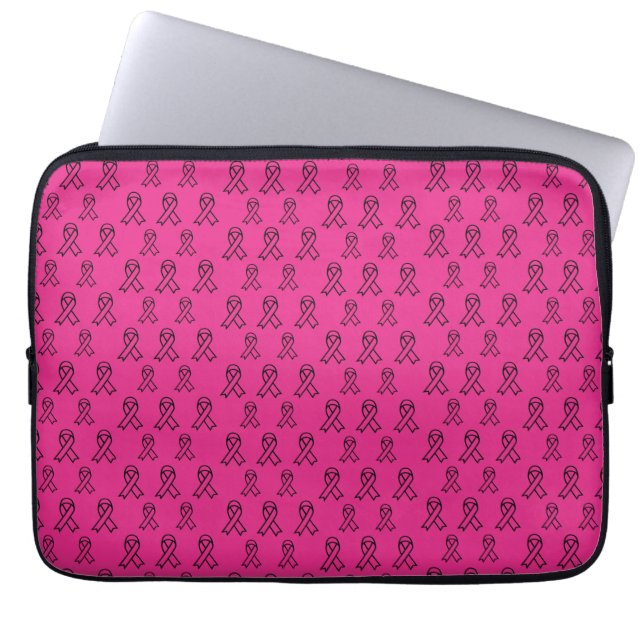 Breast Cancer Awareness Laptop Sleeve (Front)