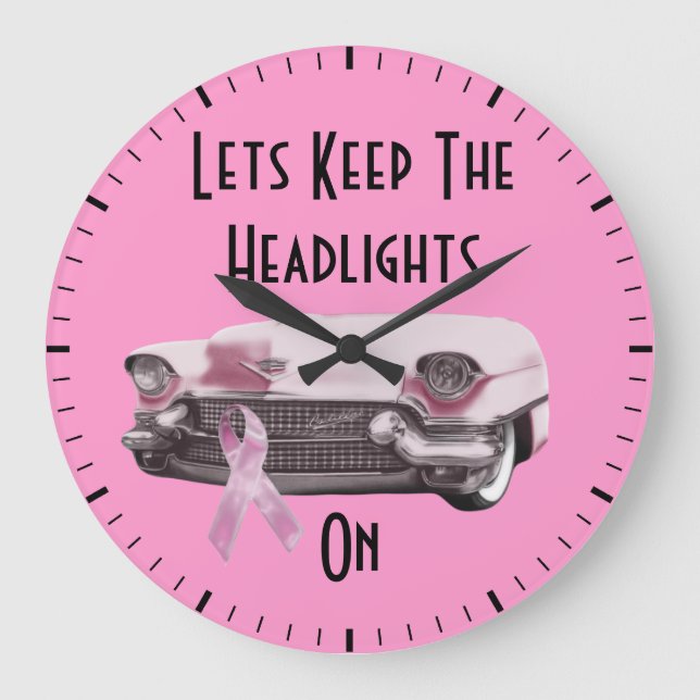 Breast Cancer Awareness Large Clock (Front)