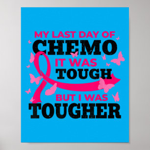 Breast Cancer Awareness Last Day of Chemo Cancer Poster