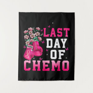 Breast Cancer Awareness Last Day of Chemo Warrior Tapestry