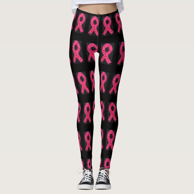 Breast Cancer awareness leggings (Front)