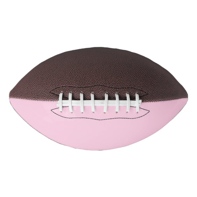 Breast cancer awareness light pink girly cute football (Front)
