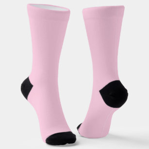 Breast cancer awareness light pink plain cute socks