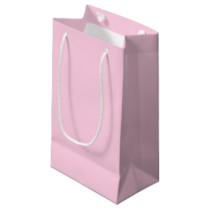 Breast cancer awareness light pink solid colour small gift bag