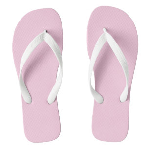 Breast cancer awareness light pink solid colour thongs