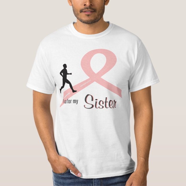Breast Cancer Awareness Male Runner Shirt (Front)