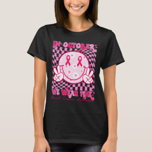 Breast Cancer Awareness Men Women Kids Support Squ T-Shirt