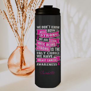 Breast Cancer Awareness   Monogram Tumbler
