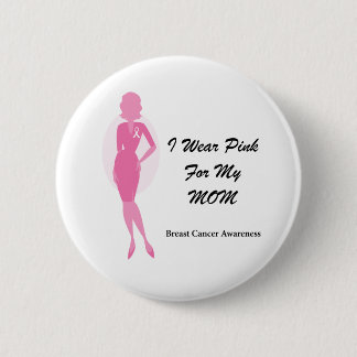 Breast Cancer Awareness Month 6 Cm Round Badge