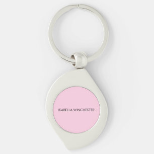 Breast cancer awareness month light pink custom  key ring