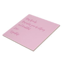 Breast Cancer Awareness month pink custom quote