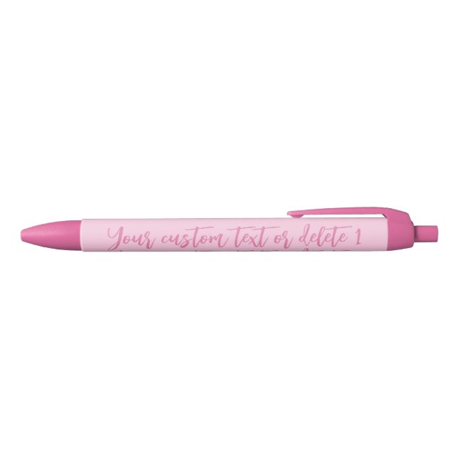 Breast cancer awareness month pink custom script black ink pen (Top)