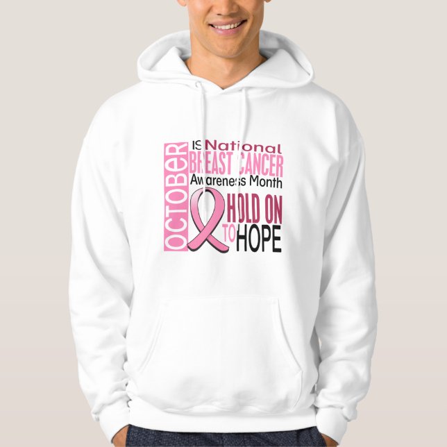 Breast Cancer Awareness Month Ribbon I2 1.4 Hoodie (Front)