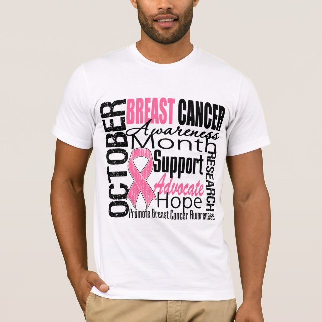 Breast Cancer Awareness Month Tribute T-Shirt (Front)