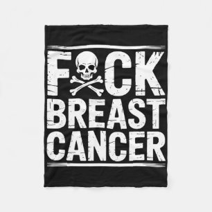Breast Cancer Awareness Month Warrior Fighter Surv Fleece Blanket
