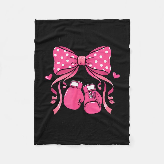 Breast Cancer Awareness Month Women In October We  Fleece Blanket (Front)