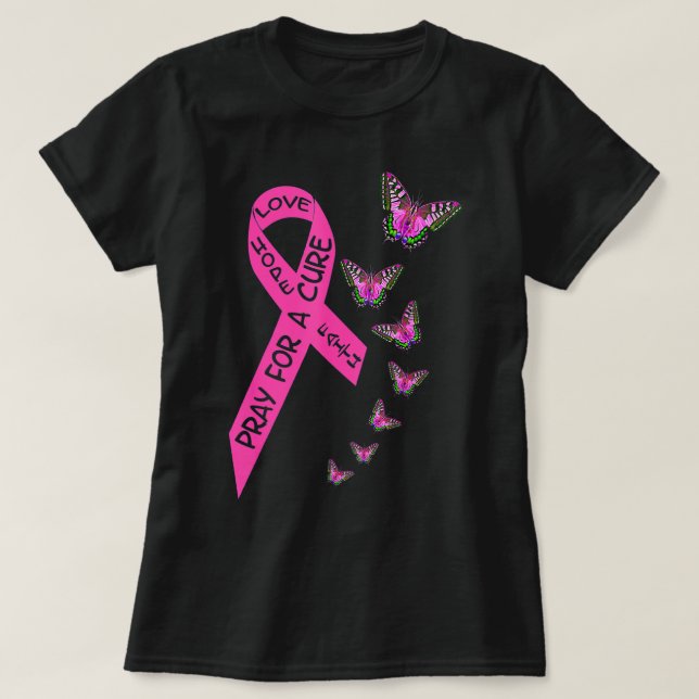 Breast Cancer Awareness Month Women Religious Butt T-Shirt (Design Front)