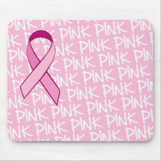 Breast Cancer Awareness Mousepad - Pink Ribbon
