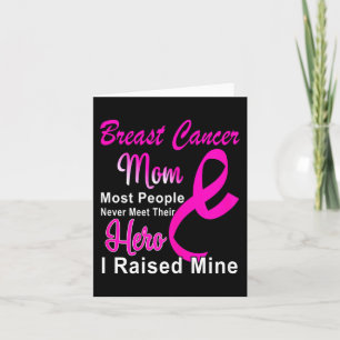 Breast Cancer Awareness Mum Breast Cancer Warrior Card
