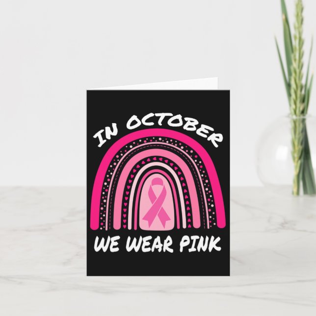 Breast Cancer Awareness Mum Women Men Survivor Pin Card (Front)