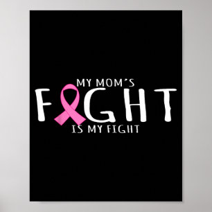 Breast cancer awareness - mum's fight is fight poster