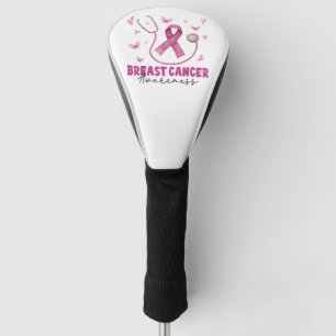 Breast Cancer Awareness Nurse Scrub Golf Head Cover