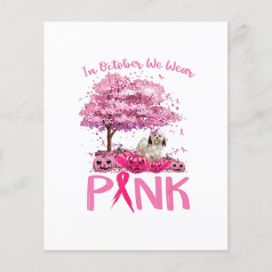 Breast Cancer Awareness October We Wear Pink With Flyer