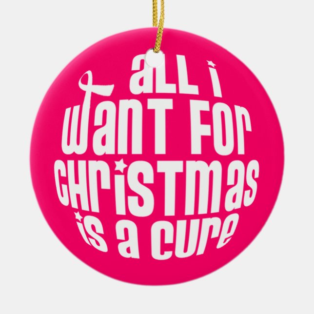 Breast Cancer Awareness Ornament (Front)