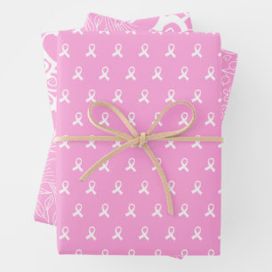 Breast Cancer Awareness Pattern Wrapping Paper Sheet