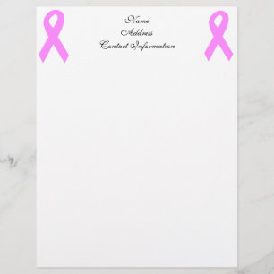 Breast Cancer Awareness Personalized Letterhead