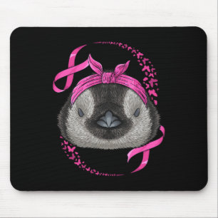 Breast Cancer Awareness Pink Bandanna Cancer Survi Mouse Pad