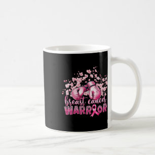 Breast Cancer Awareness Pink Boxing Gloves Warrior Coffee Mug