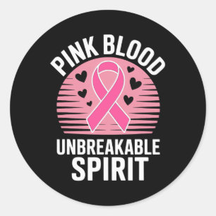 Breast Cancer Awareness Pink October. Breast Cance Classic Round Sticker