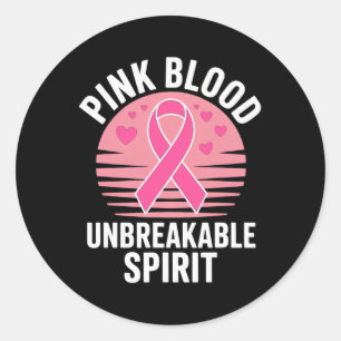 Breast Cancer Awareness Pink October. Breast Cance Classic Round Sticker