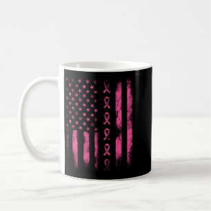 Breast Cancer Awareness - Pink Ribbon American Coffee Mug