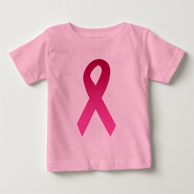 Breast cancer awareness pink ribbon baby T-Shirt (Front)