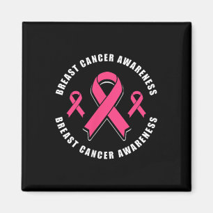 Breast Cancer Awareness Pink Ribbon Magnet