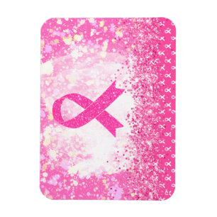 Breast Cancer Awareness Pink Ribbon Magnet