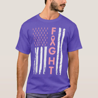 Breast Cancer Awareness Pink Ribbon Mum Women Figh T-Shirt