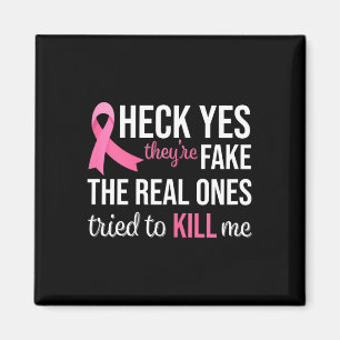 Breast Cancer Awareness Pink Ribbon Mum Women Surv Magnet