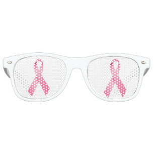 Breast cancer awareness pink ribbon party shades