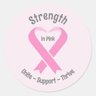 Breast Cancer Awareness Pink Ribbon Sticker